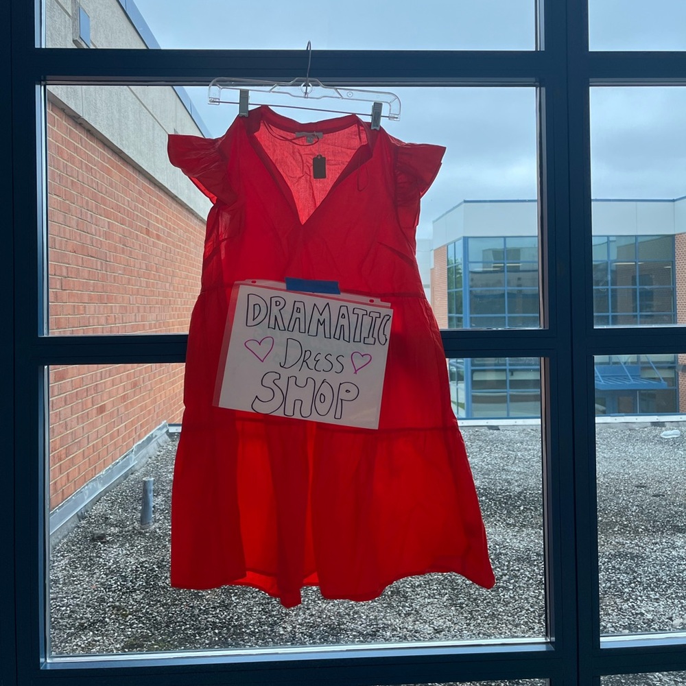 Orange summer dress
